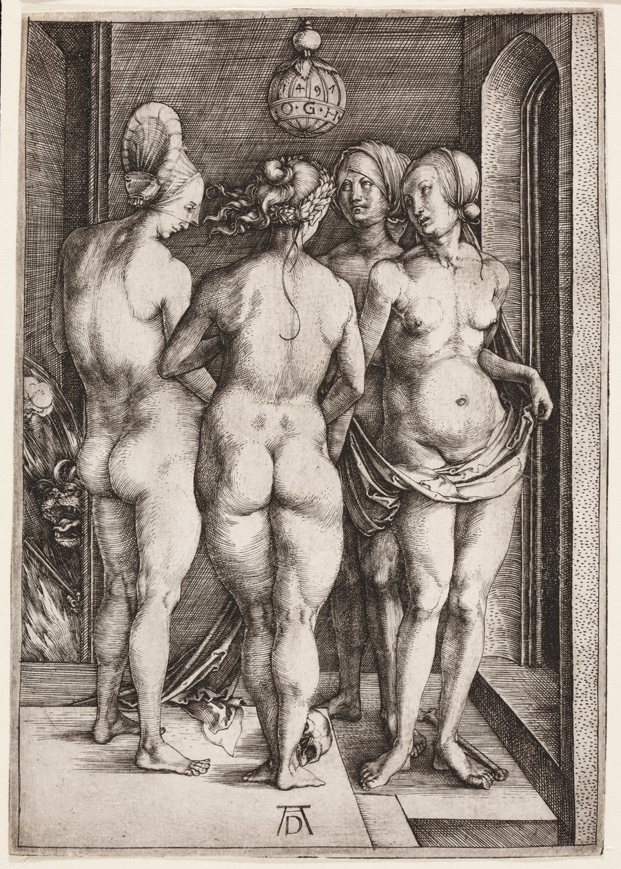 Cuatro mujeres desnudas (Las cuatro brujas) de Albrecht Dürer