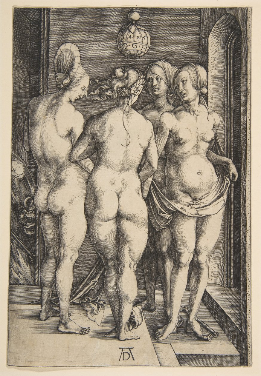 Cuatro mujeres desnudas de Albrecht Dürer