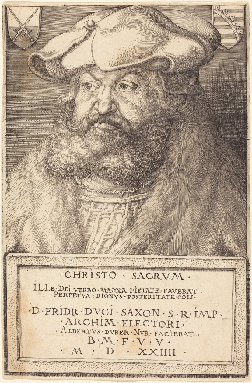 Federico el Sabio, elector de Sajonia de Albrecht Dürer