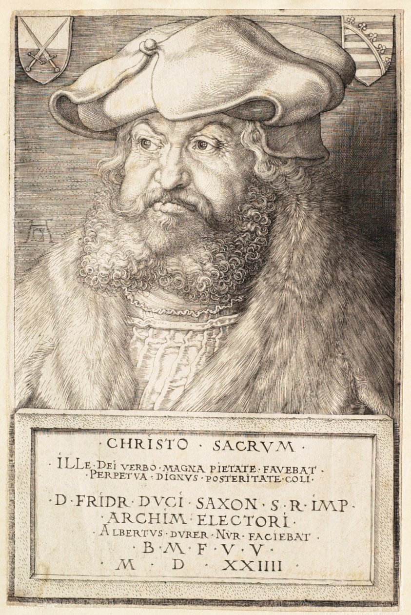 Federico el Sabio, elector de Sajonia de Albrecht Dürer