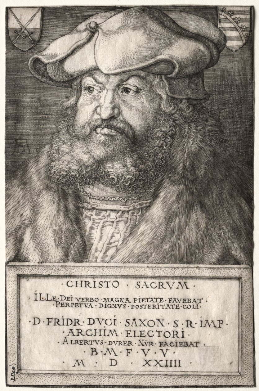 Federico el Sabio, Elector de Sajonia, 1524 de Albrecht Dürer