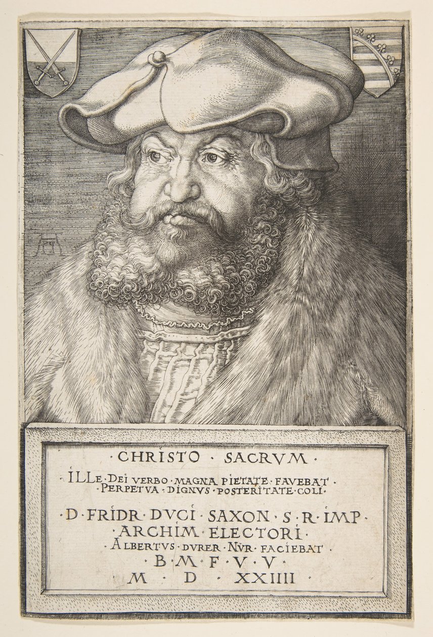 Federico el Sabio, Elector de Sajonia, 1524 de Albrecht Dürer