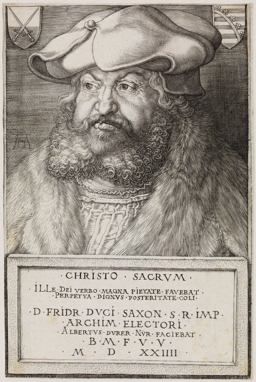 Federico el Sabio, elector de Sajonia de Albrecht Dürer