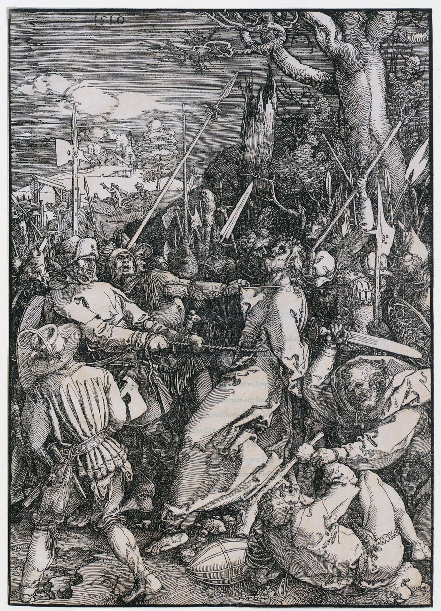 La captura de Cristo, lámina 4 de la serie «La Gran Pasión» de Albrecht Dürer