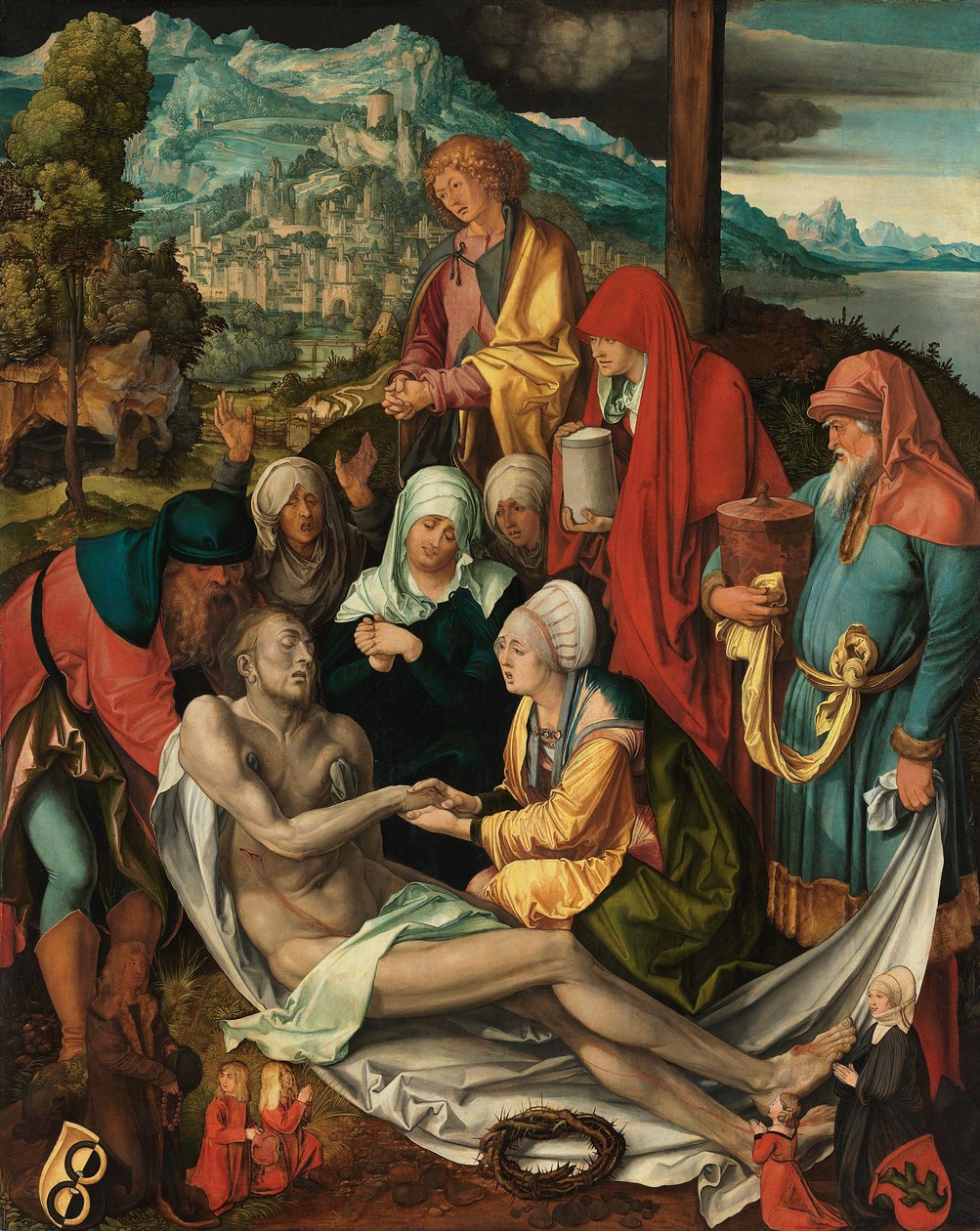 Alemán: Beweinung Christi ("Glimsche Beweinung") Lamentación de Cristo de Albrecht Dürer