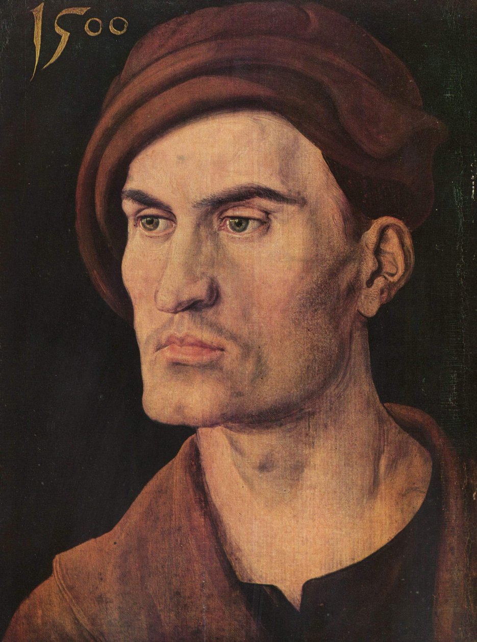 Alemán: Bildnis eines jungen Mannes Retrato de un hombre joven de Albrecht Dürer