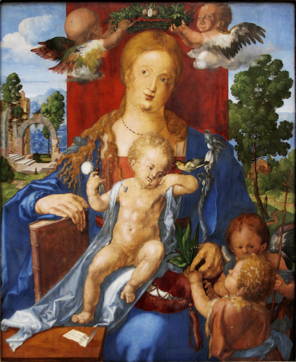 Alemán: Die Madonna mit dem Zeisig The Madonna with the Siskin de Albrecht Dürer