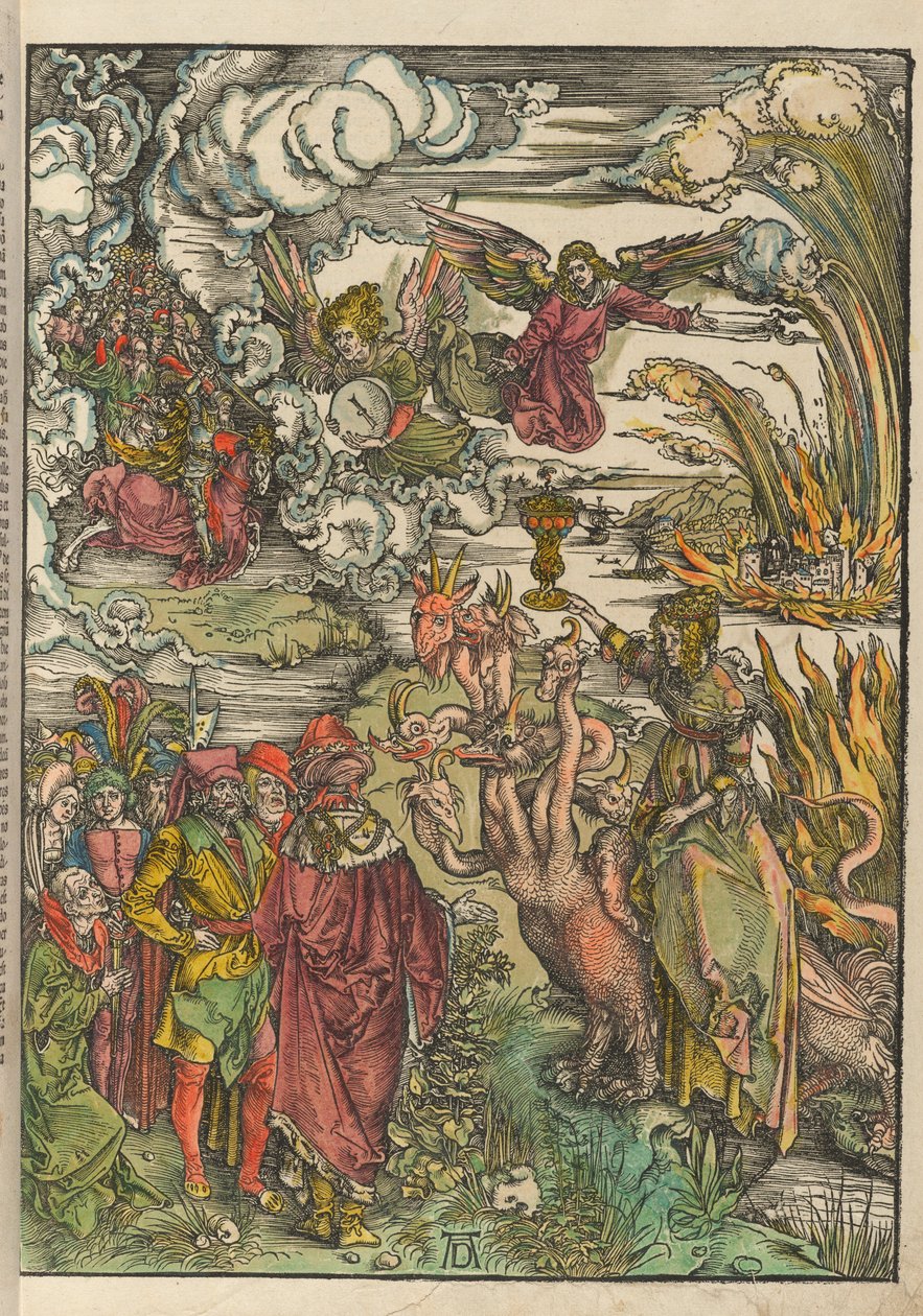 Alemán: Die babylonische Hure The Whore of Babylon de Albrecht Dürer