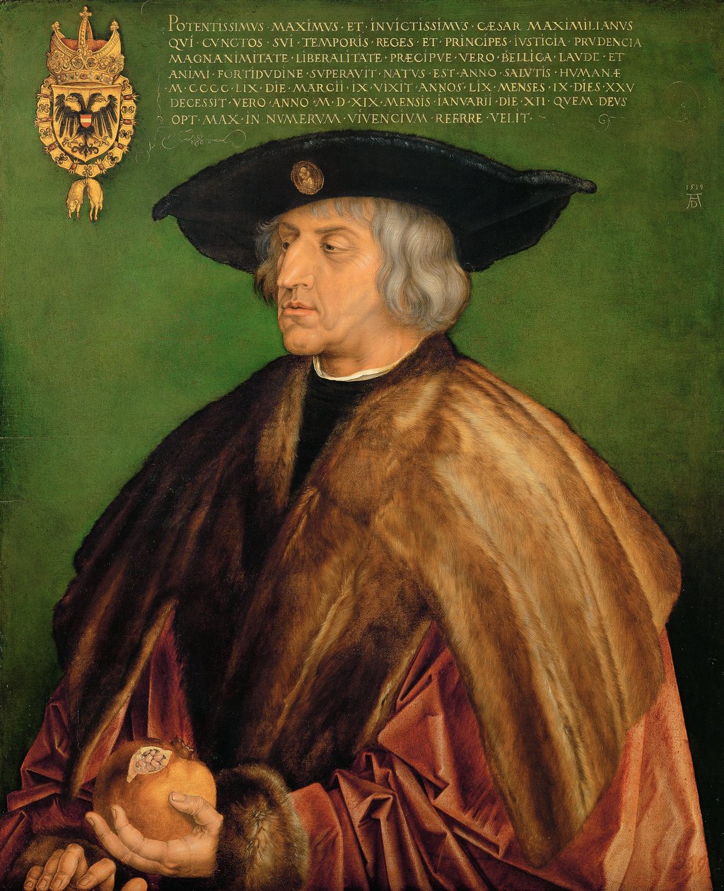 Alemán: Kaiser Maximilian I. Maximiliano I, Emperador del Sacro Imperio Romano Germánico de Albrecht Dürer