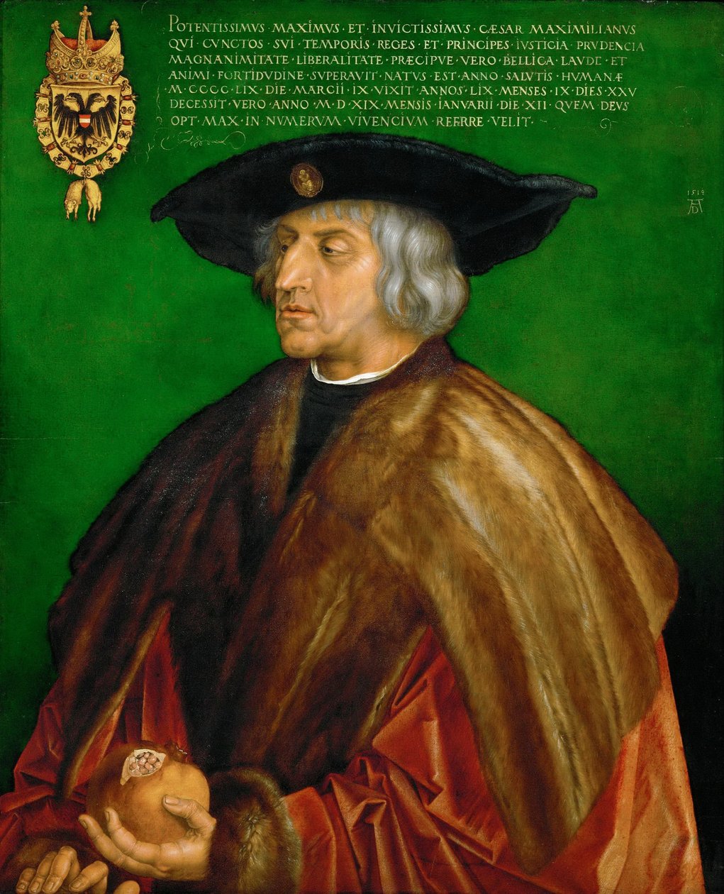 Alemán: Kaiser Maximilian I. Maximiliano I, Emperador del Sacro Imperio Romano Germánico de Albrecht Dürer