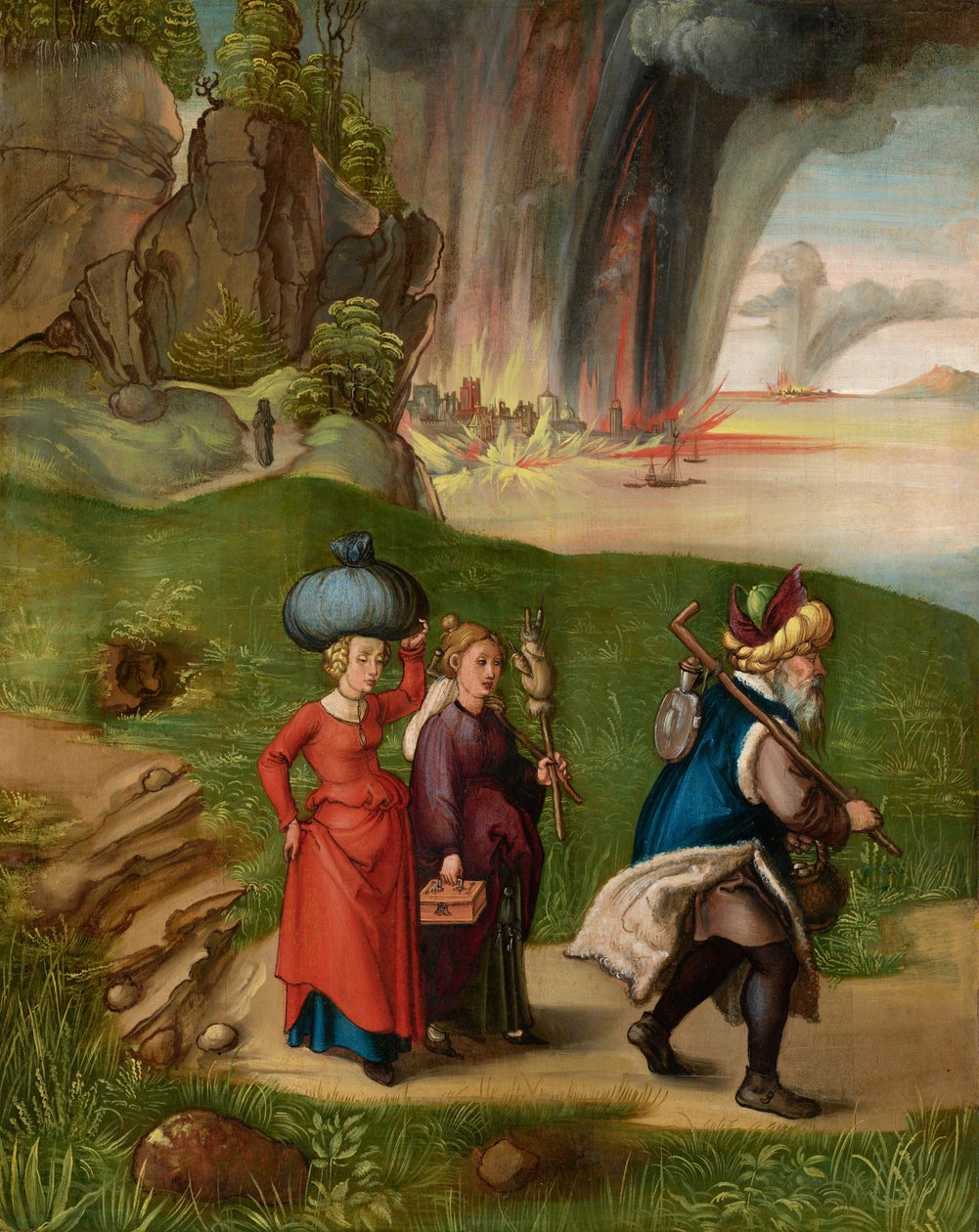 Alemán: Lot und seine Töchter Lot y sus hijas de Albrecht Dürer