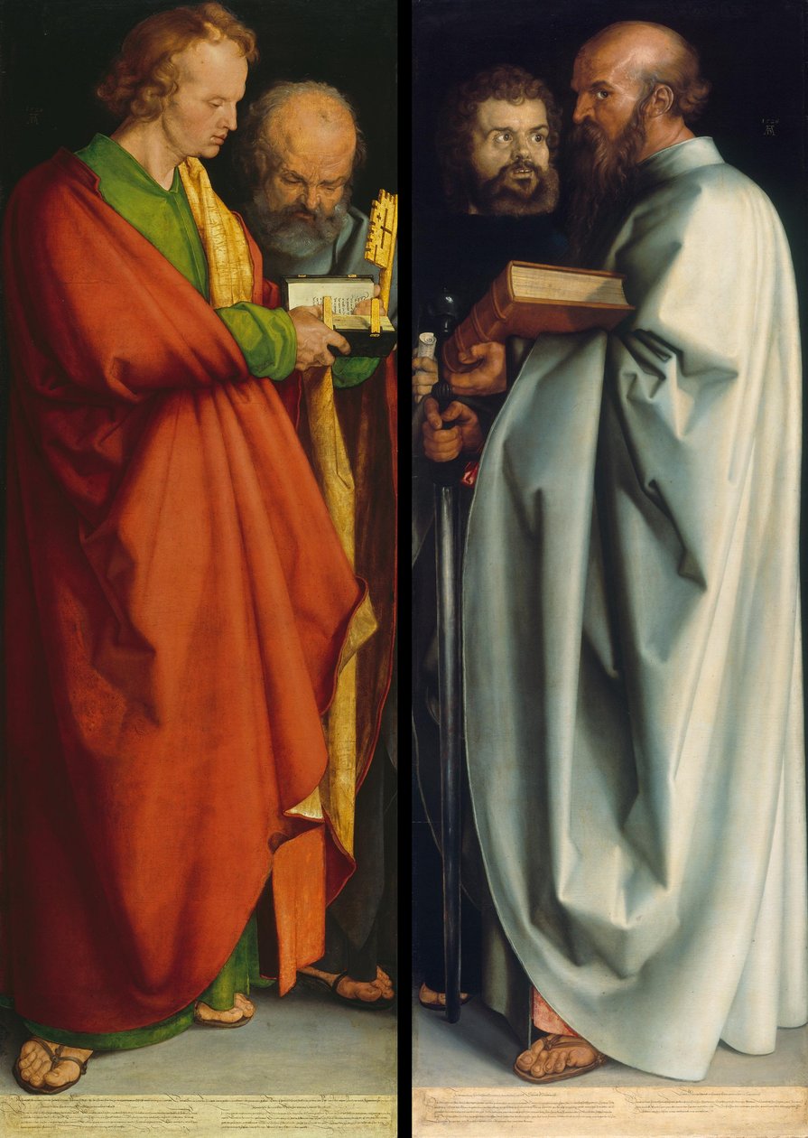 Alemán: Vier Apostel Los Cuatro Apóstoles de Albrecht Dürer