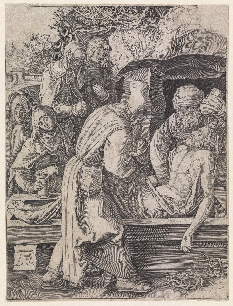 El entierro de Cristo de Albrecht Dürer