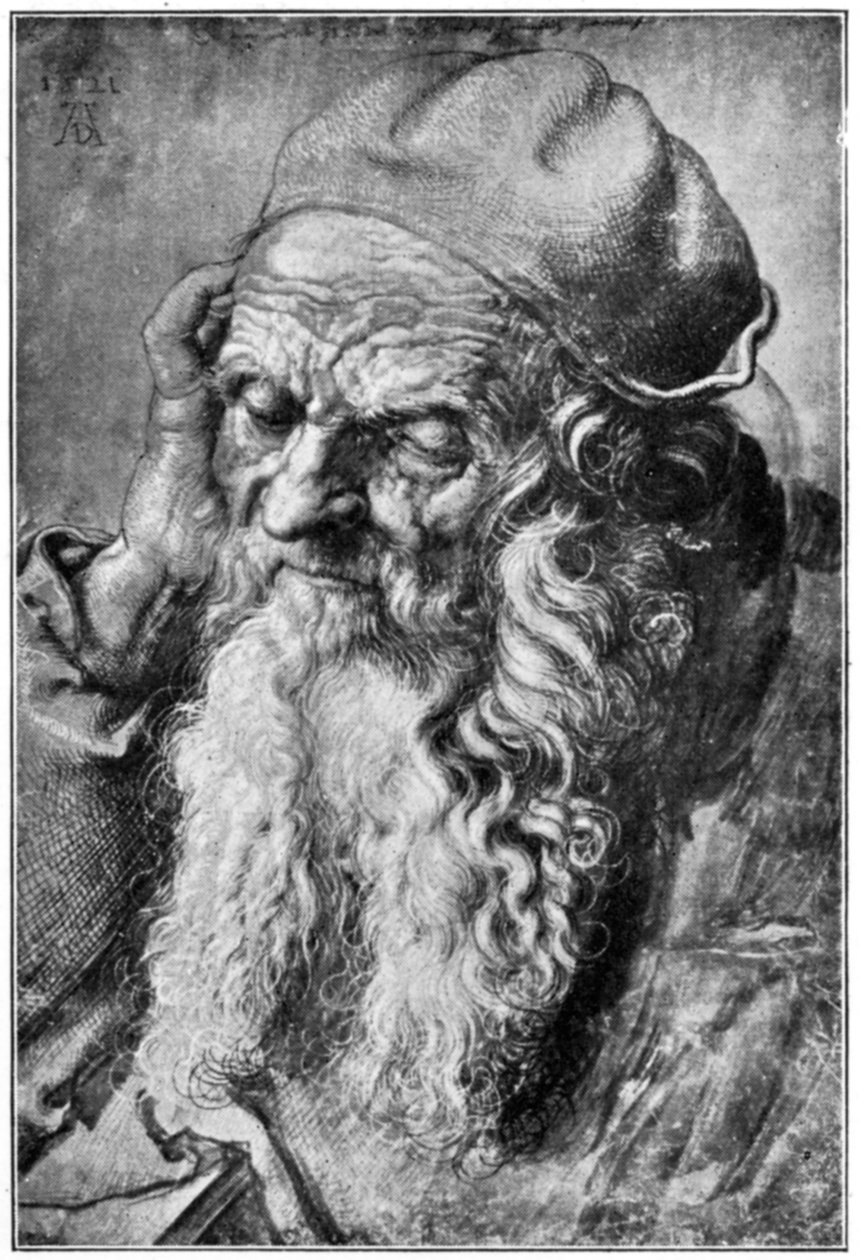 Cabeza de anciano, finales del siglo XV-principios del siglo XVI, 1912 de Albrecht Dürer