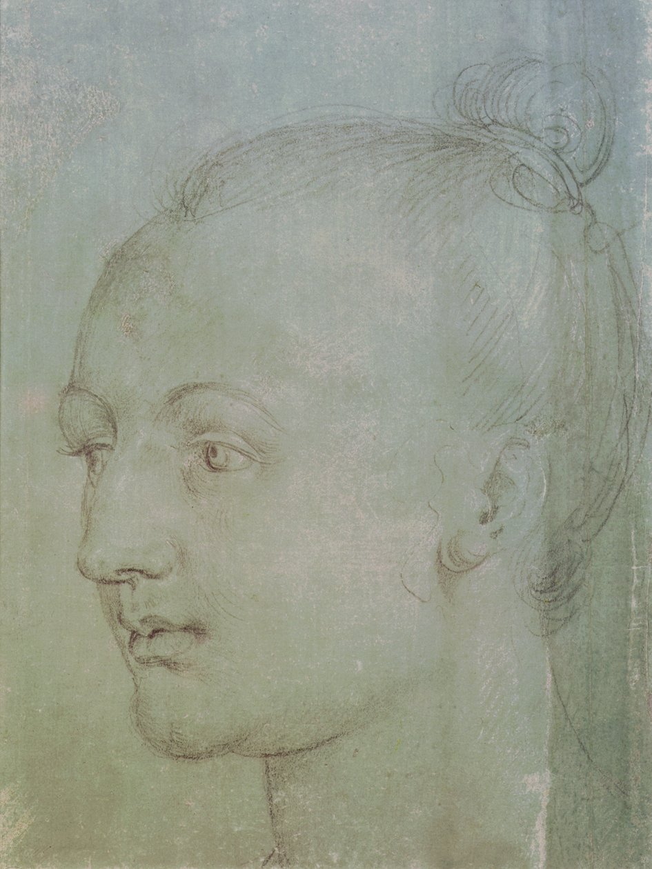 Cabeza de una joven de Albrecht Dürer