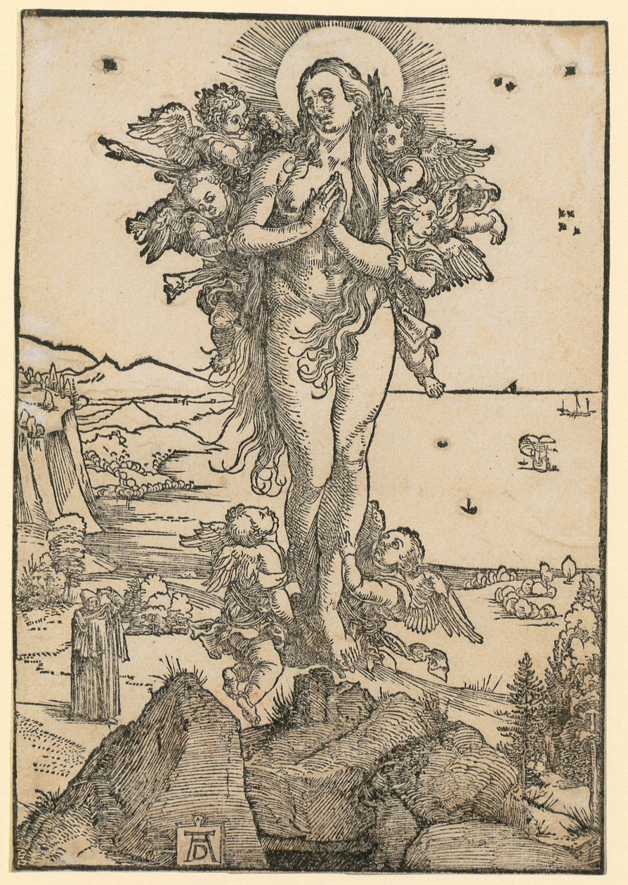 Los santos obispos Nicolás, Ulrico y Erasmo de Albrecht Dürer