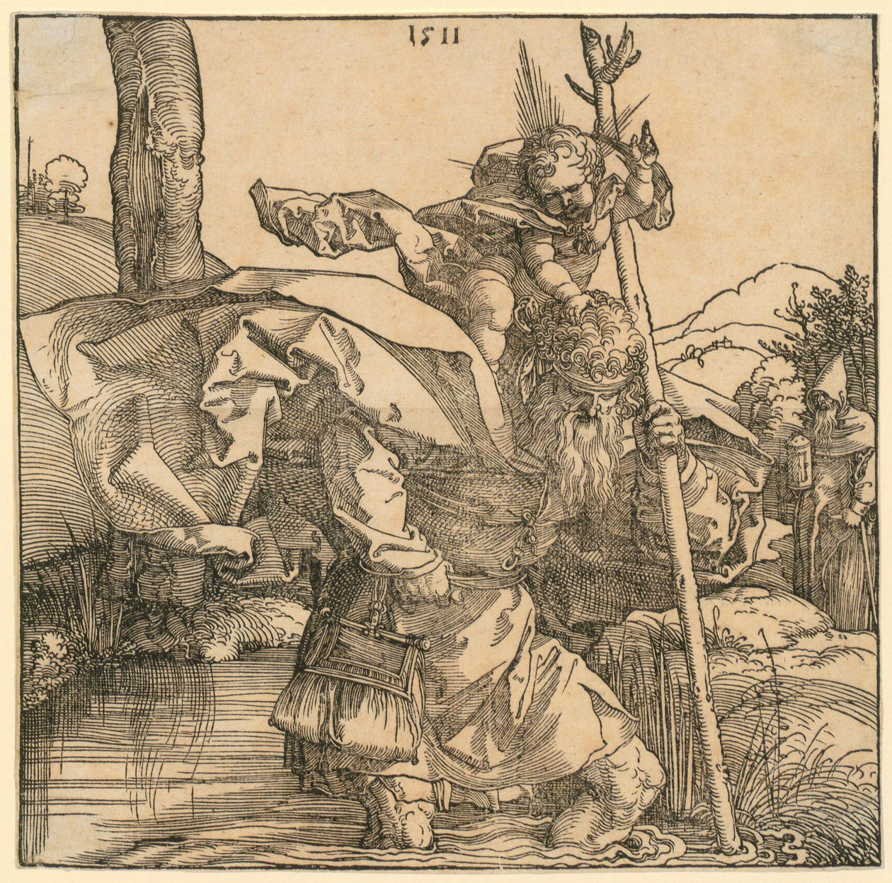 La Sagrada Familia con Joaquín y Ana bajo el árbol de Albrecht Dürer