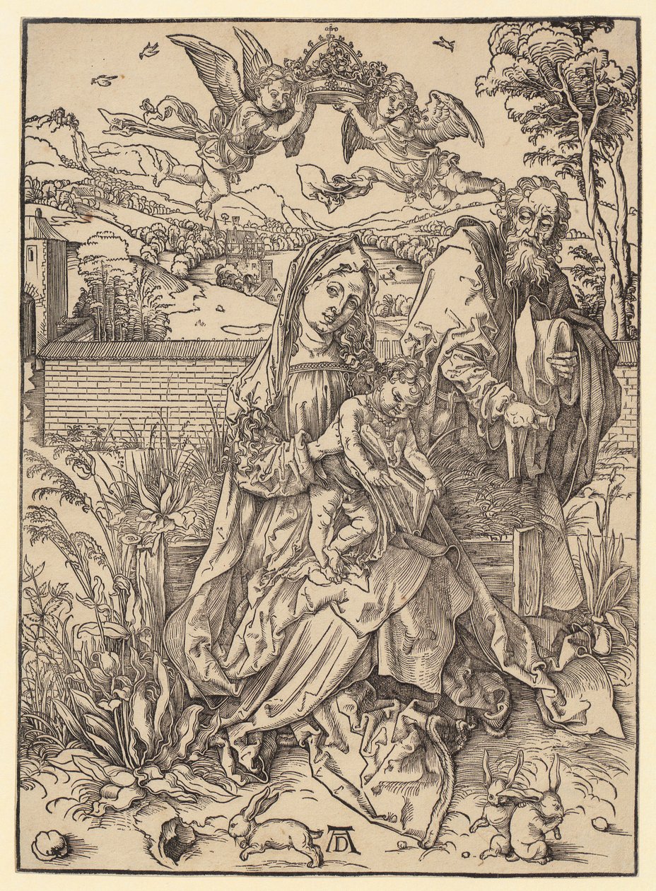 Sagrada Familia con las tres liebres de Albrecht Dürer
