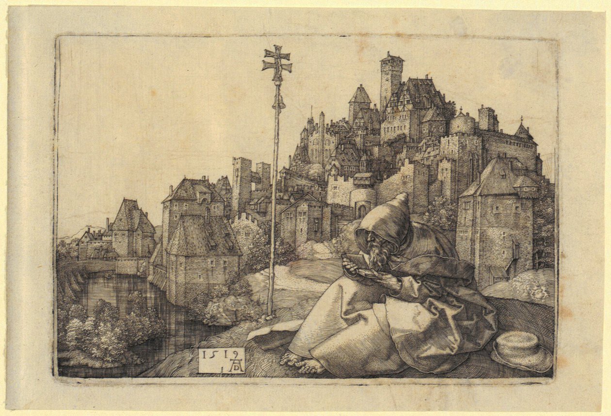 San Antonio a las afueras de la ciudad de Albrecht Dürer