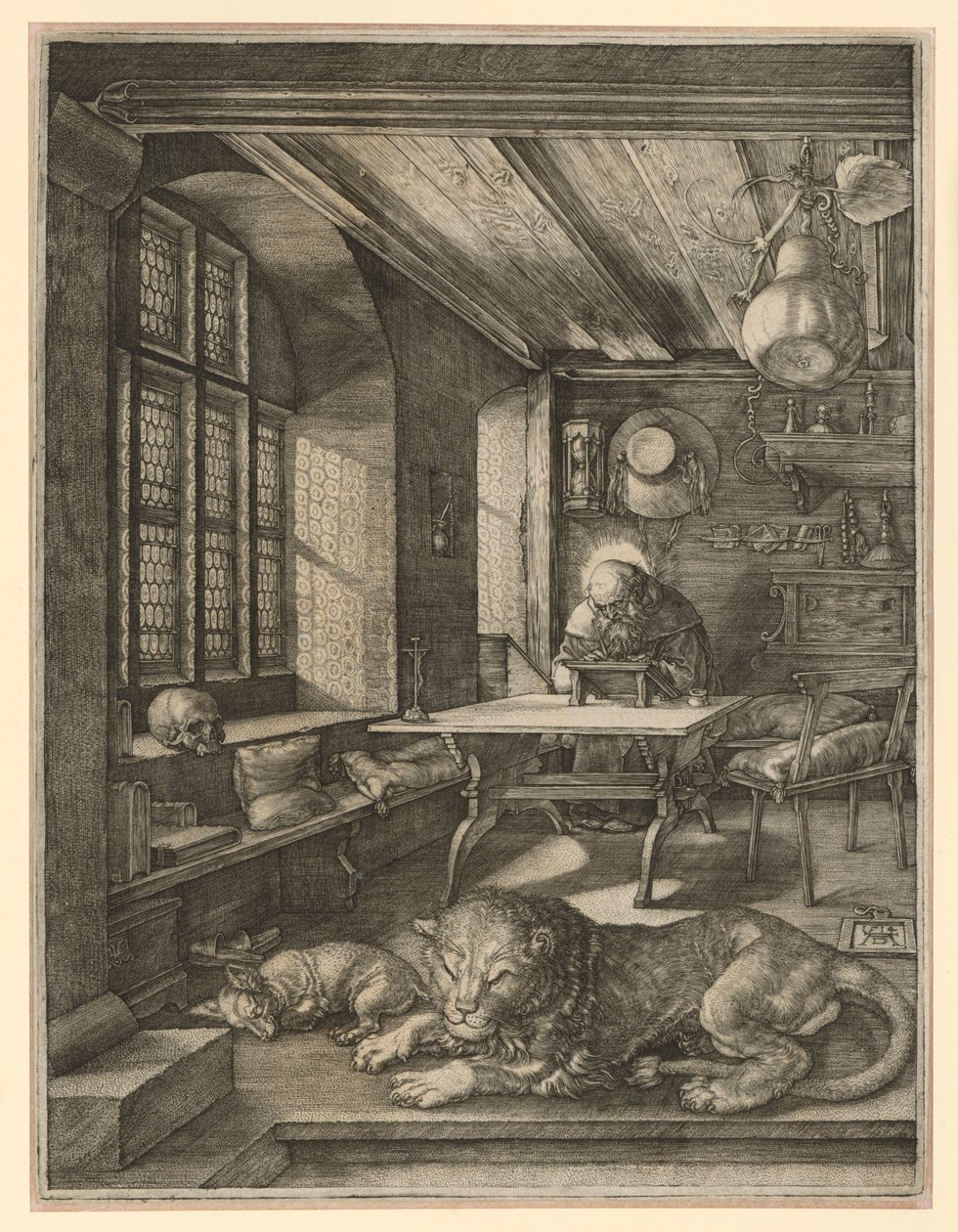 San Jerónimo en su estudio de Albrecht Dürer