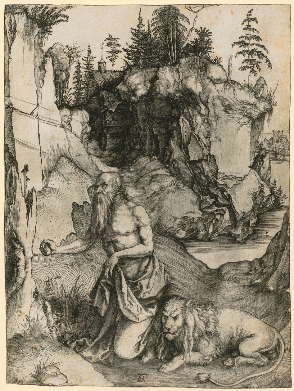 San Jerónimo en el desierto de Albrecht Dürer