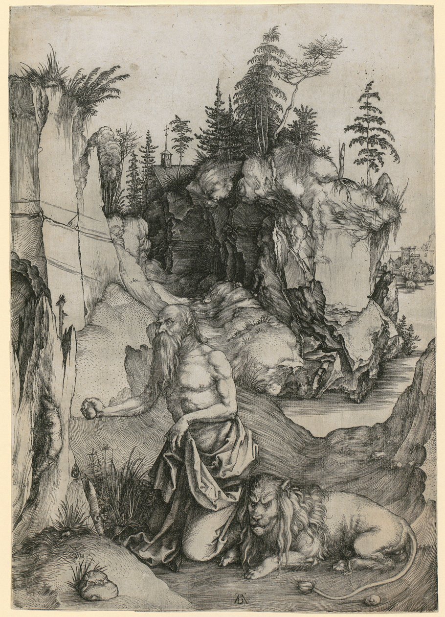 San Jerónimo en el desierto de Albrecht Dürer