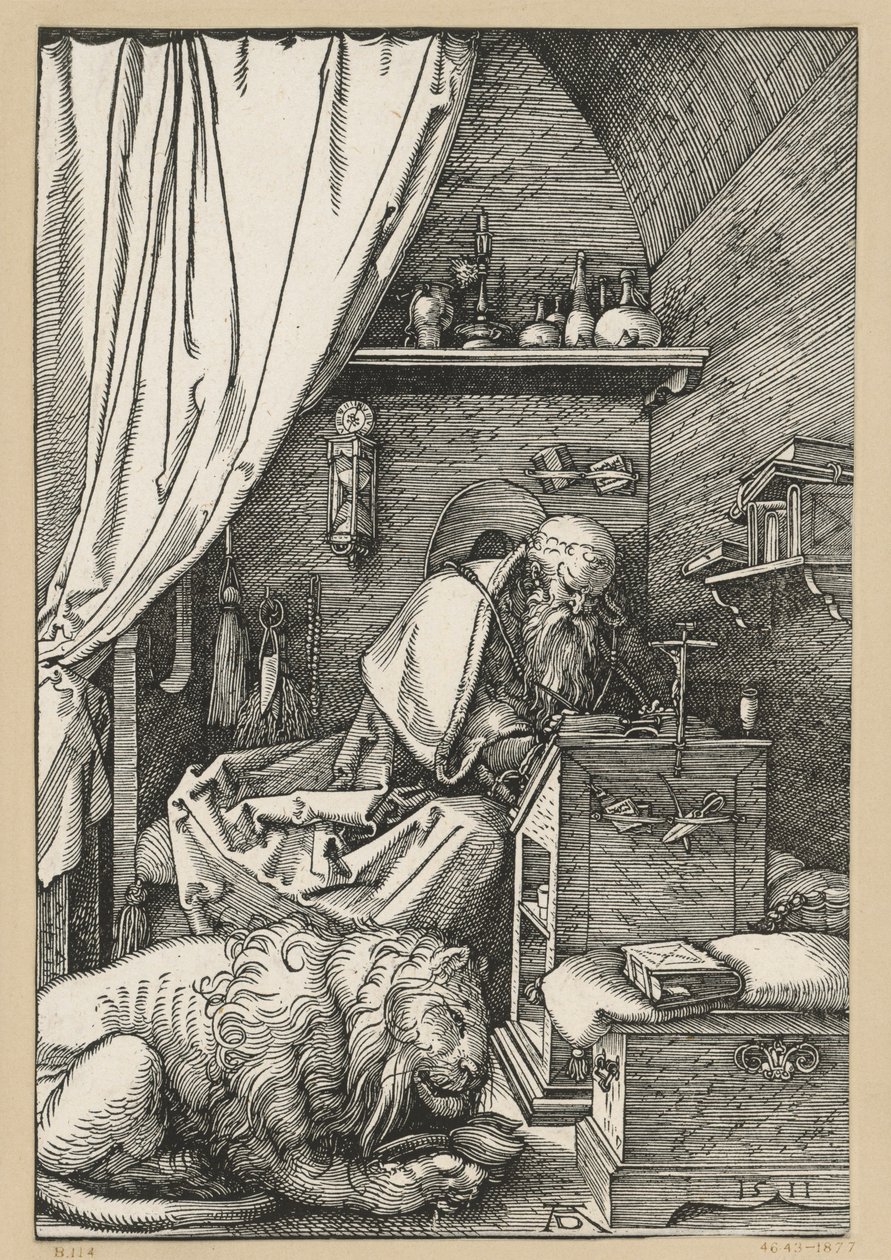 San Jerónimo en su celda de Albrecht Dürer