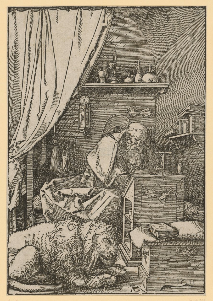 San Jerónimo en su celda de Albrecht Dürer