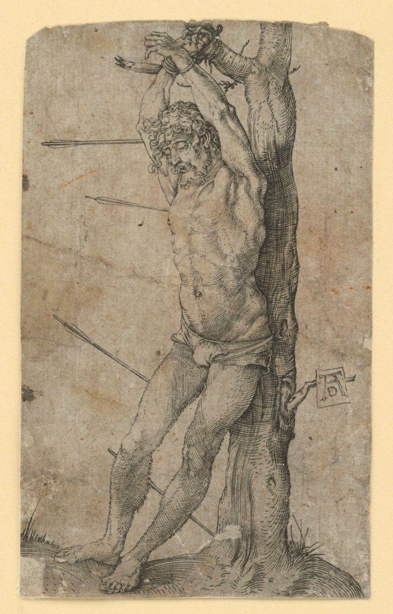 San Sebastián atado a un árbol de Albrecht Dürer