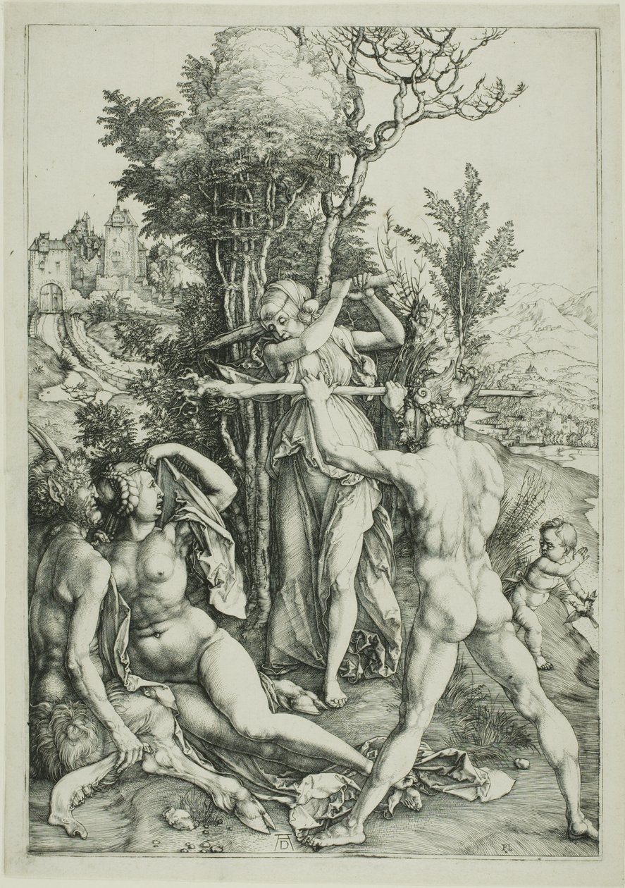 Hércules en la encrucijada (Celos) de Albrecht Dürer