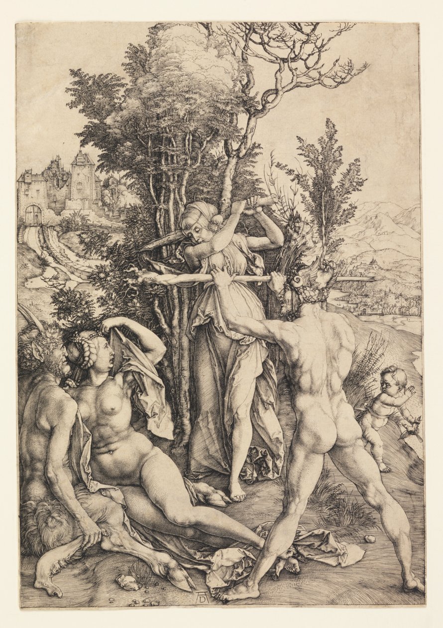 Hércules en la encrucijada (Los efectos de los celos) de Albrecht Dürer