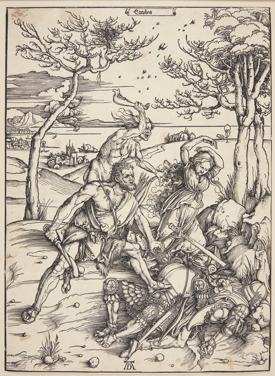 Hércules venciendo a los Gemelos Moliónidas de Albrecht Dürer
