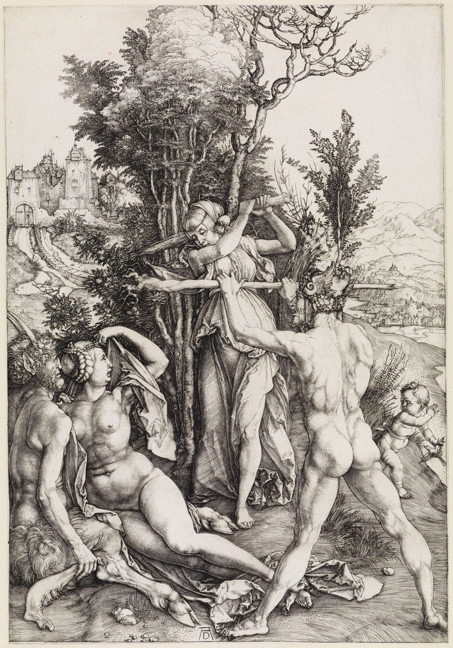 Hércules en la encrucijada (Los celos) de Albrecht Dürer