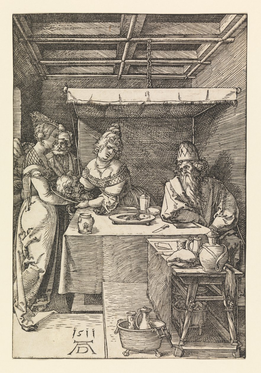 Herodías con la cabeza de Juan el Bautista de Albrecht Dürer