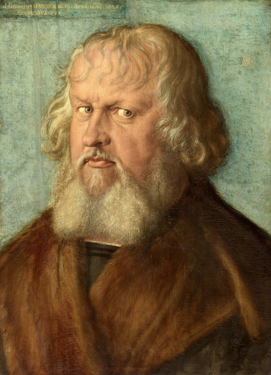 Hieronymus Holzschuher (1469-1529) con tapa de Albrecht Dürer
