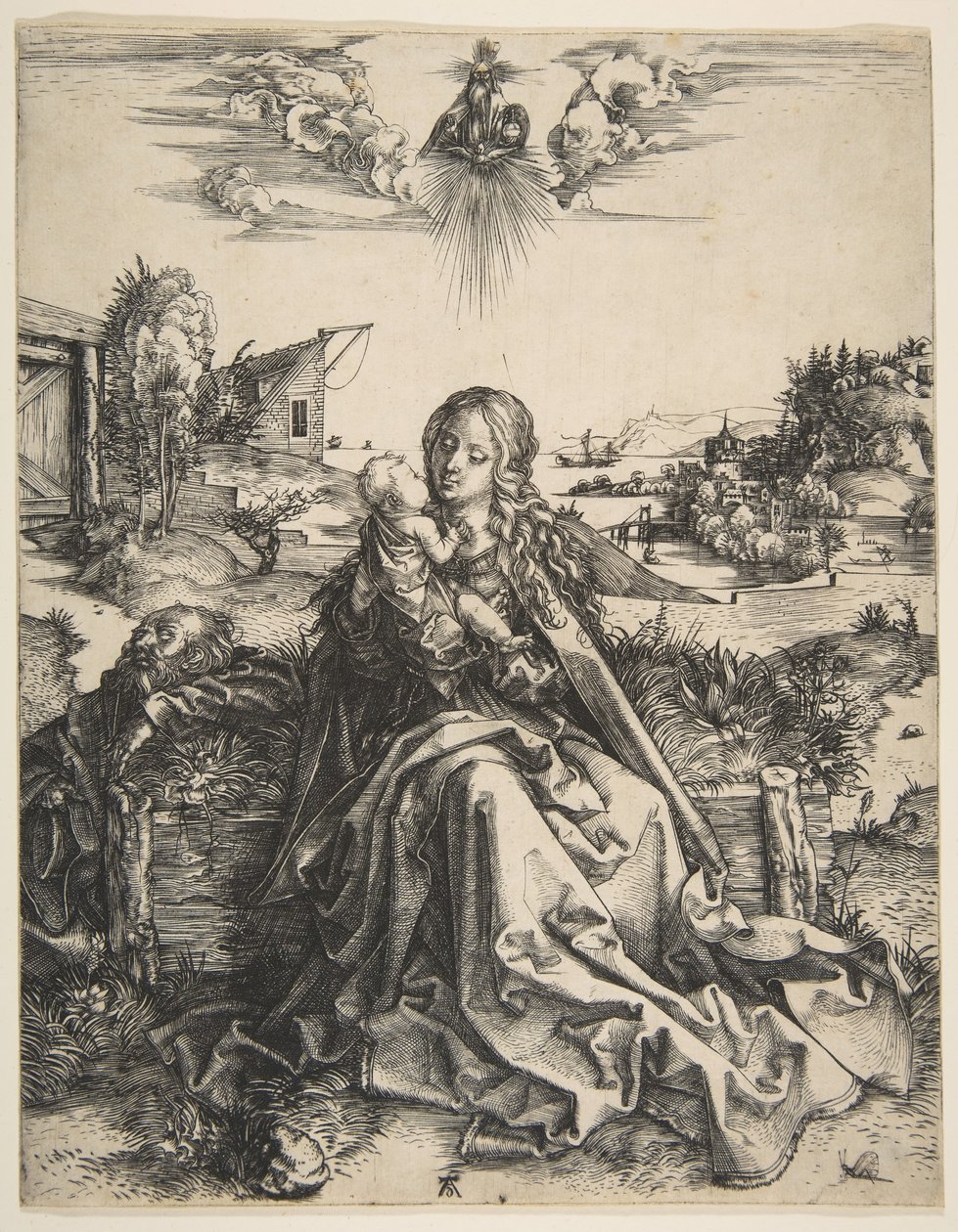 Sagrada Familia con una libélula de Albrecht Dürer