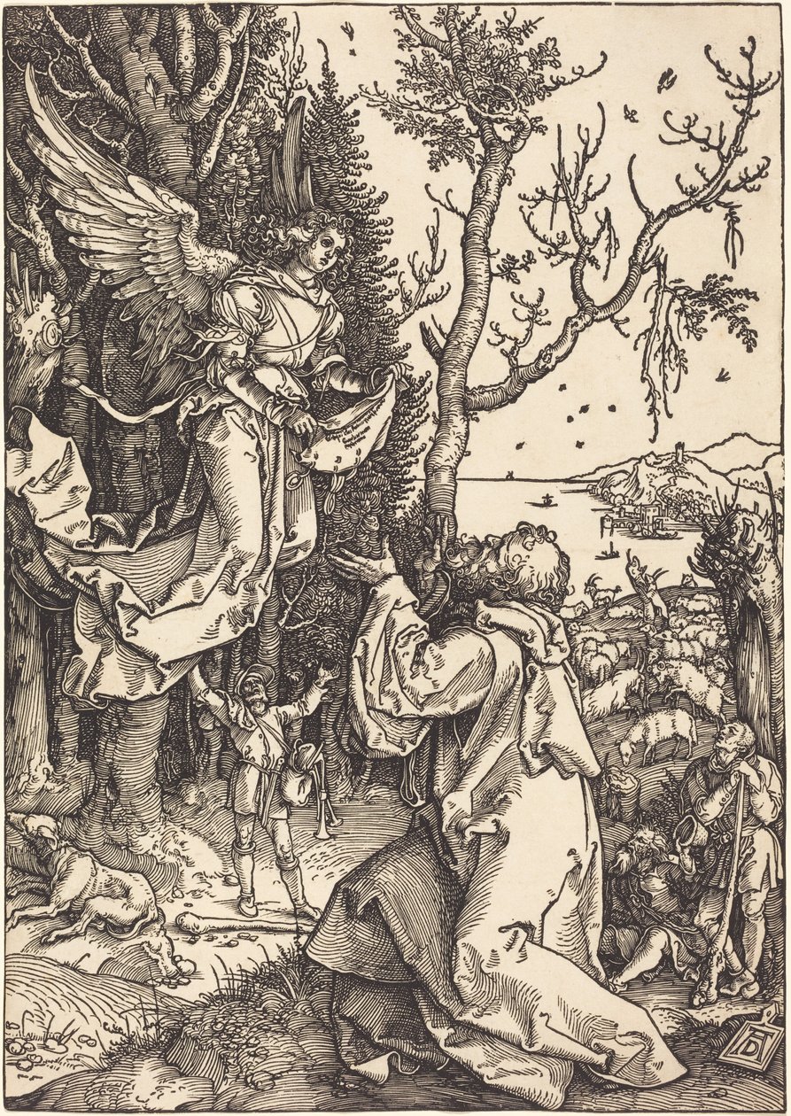 Joachim y el ángel de Albrecht Dürer
