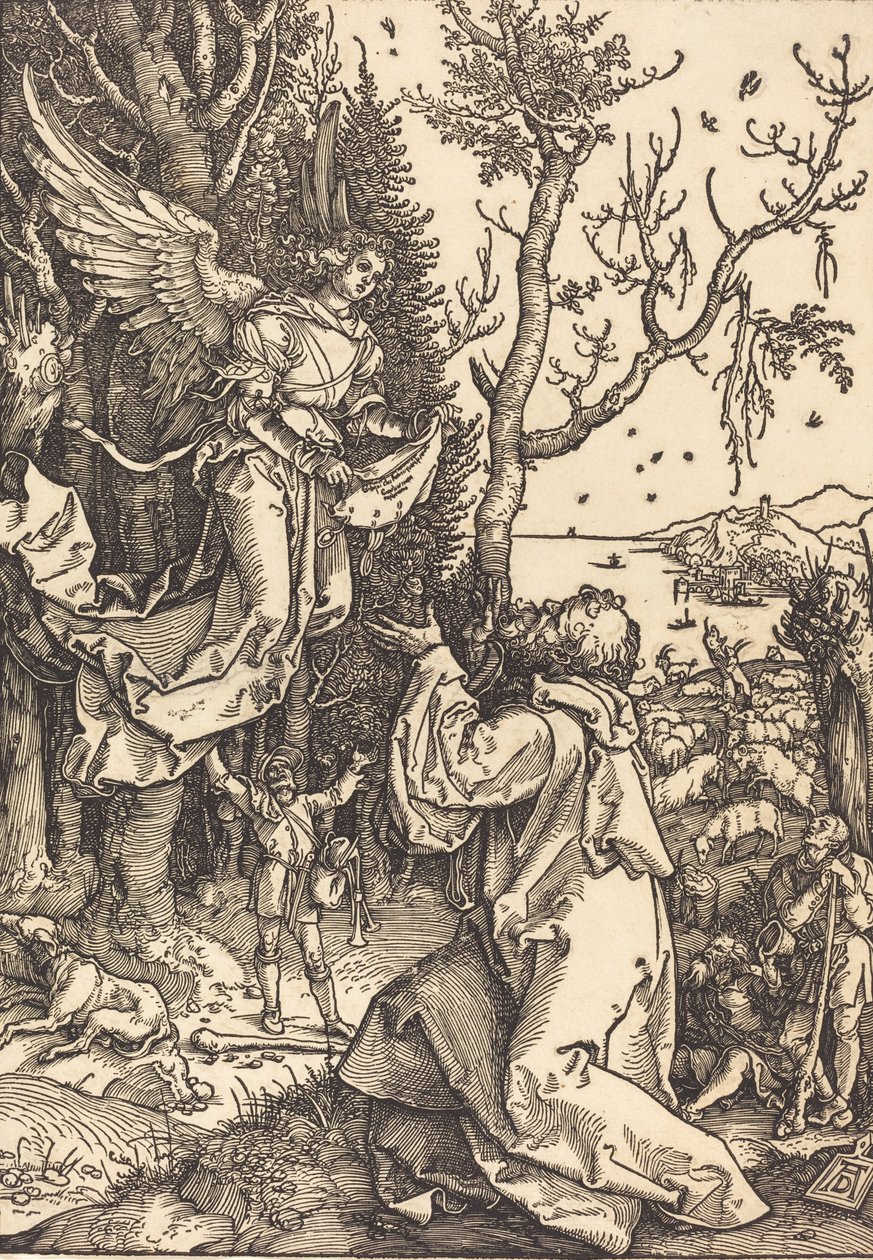 Joaquín y el ángel, c. 1504 de Albrecht Dürer