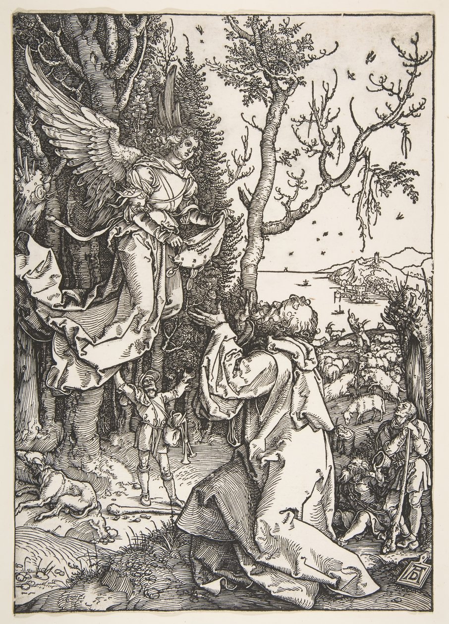 Joaquín y el Ángel, de La Vida de la Virgen, ca. 1504 de Albrecht Dürer