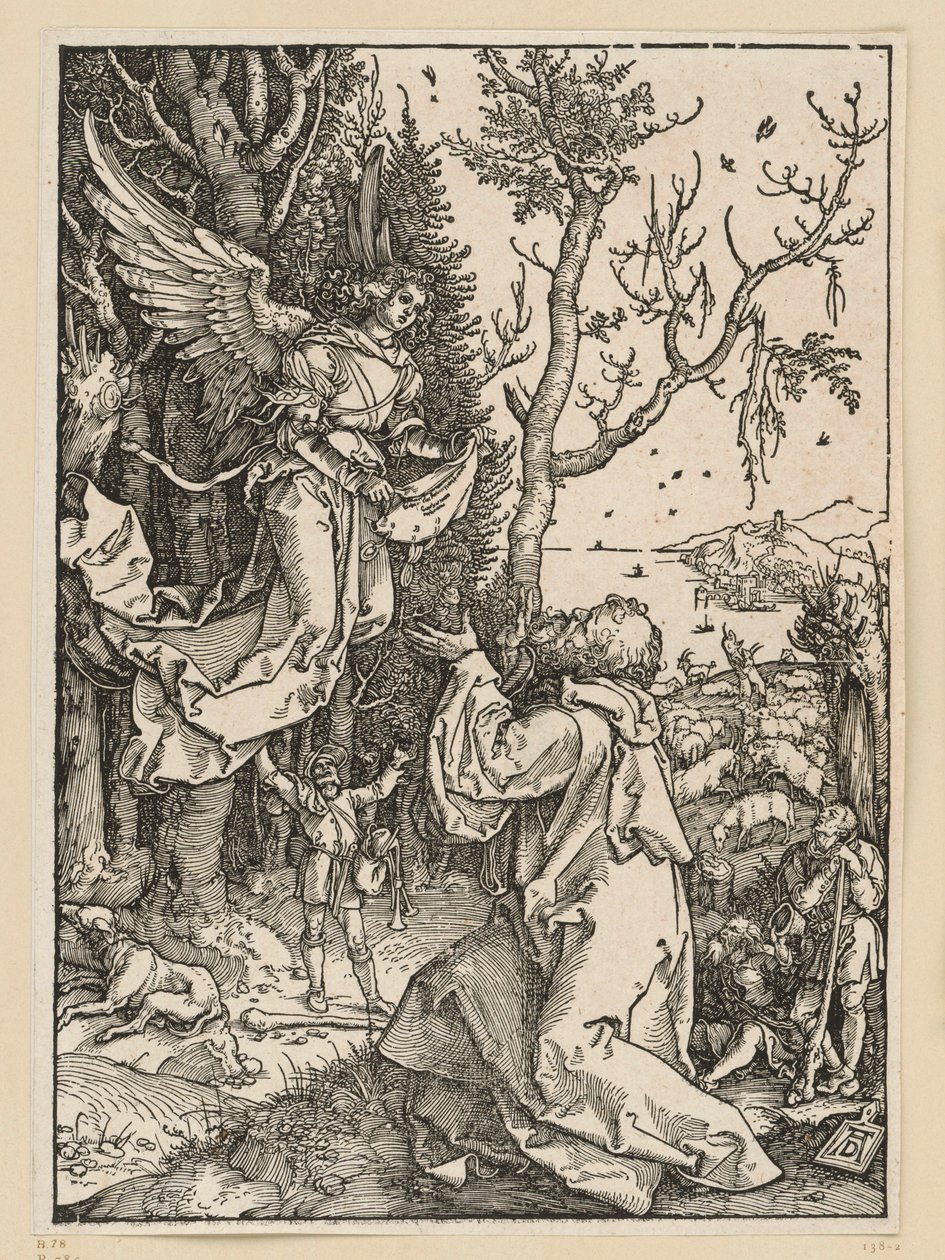 Joaquín y el ángel (Vida de la Virgen) de Albrecht Dürer
