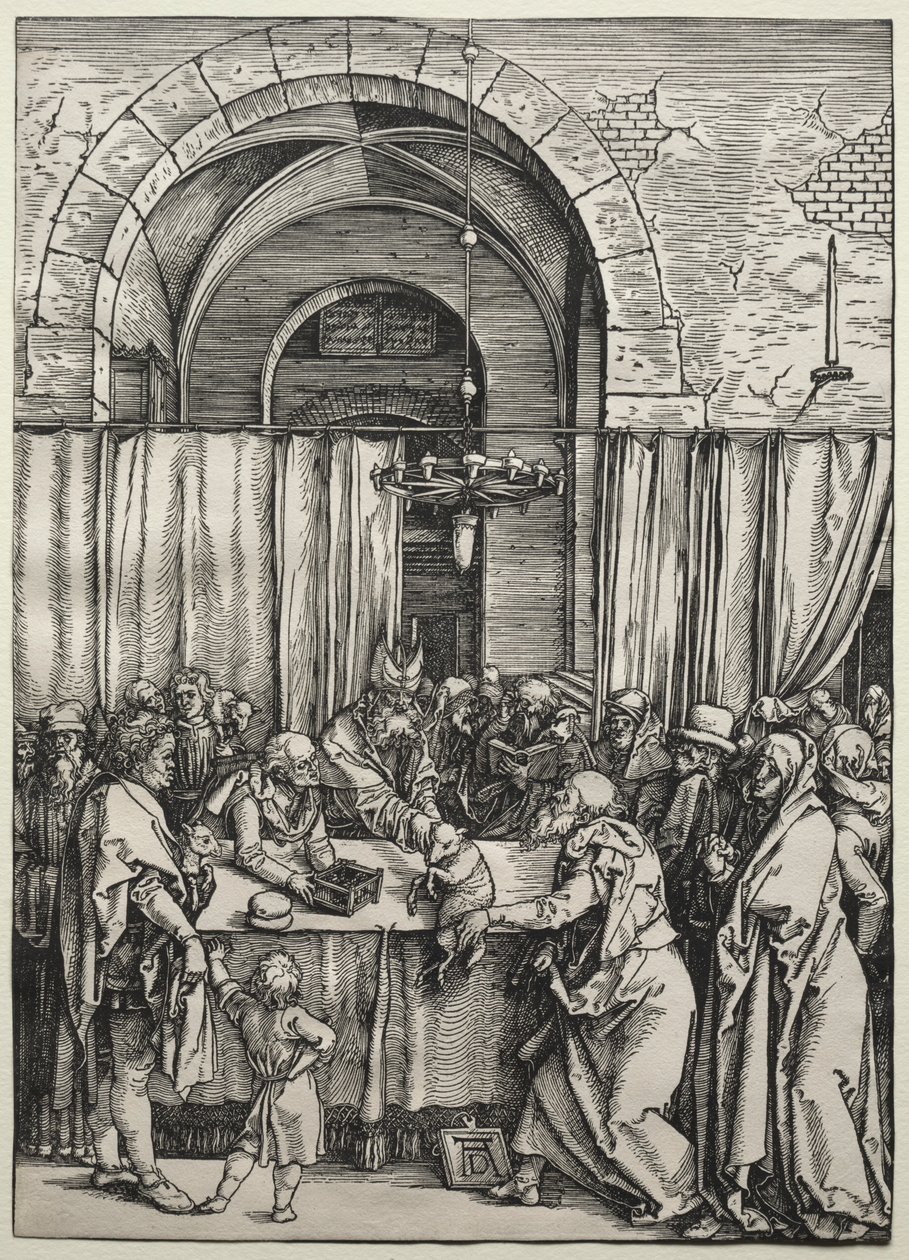 La ofrenda de Joaquín rechazada por el sumo sacerdote de Albrecht Dürer