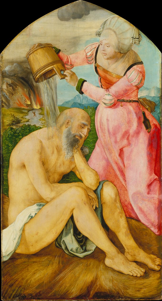 Job sobre el montón de estiércol de Albrecht Dürer