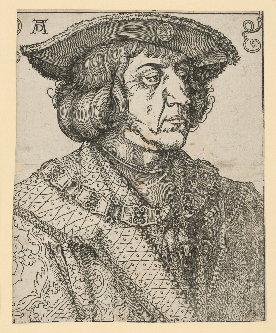 El emperador Maximiliano I de Albrecht Dürer