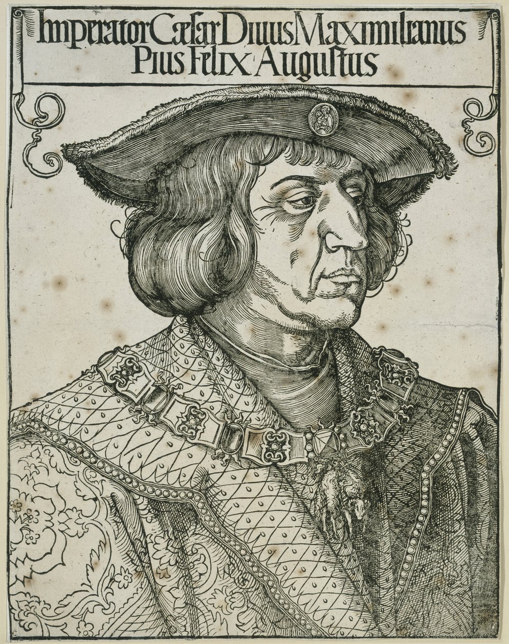 El emperador Maximiliano I de Albrecht Dürer