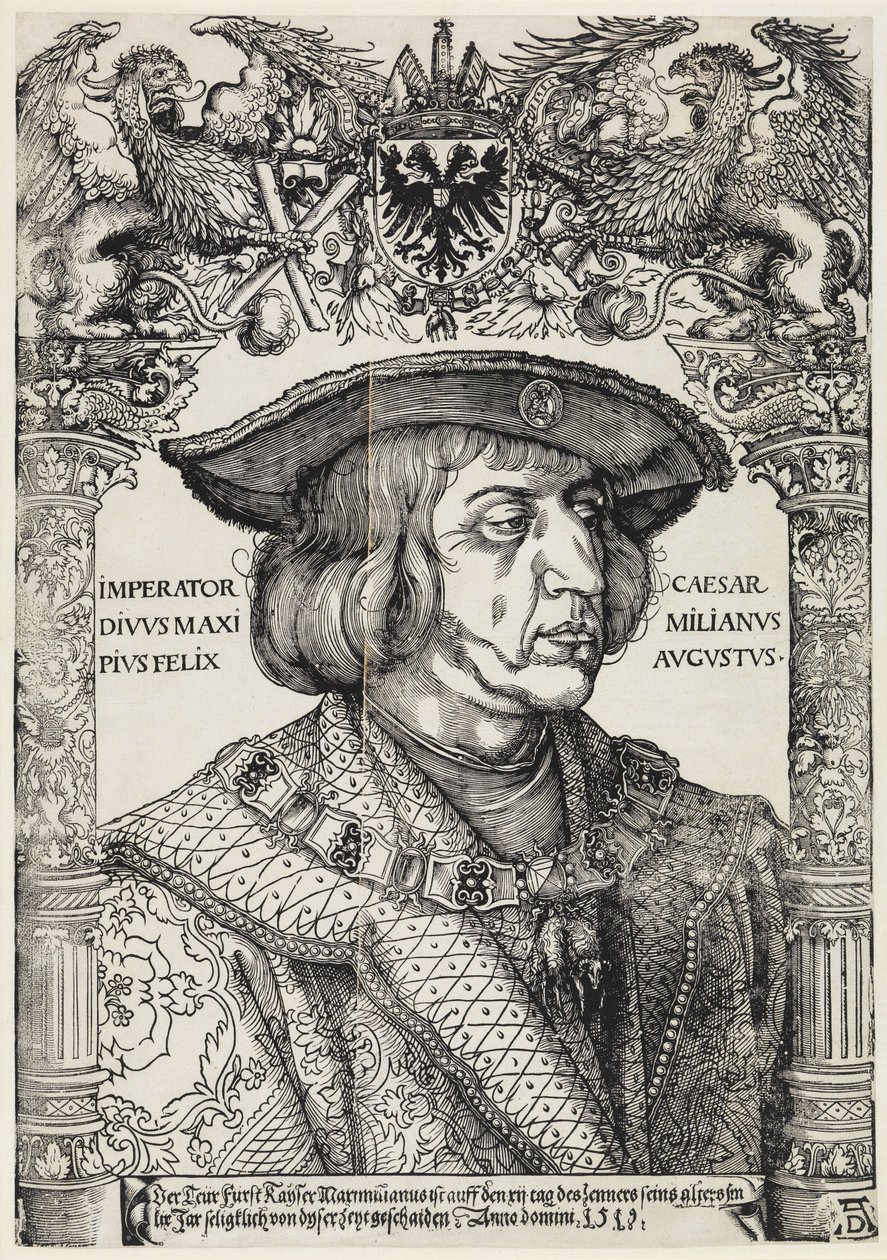 El emperador Maximiliano I de Albrecht Dürer