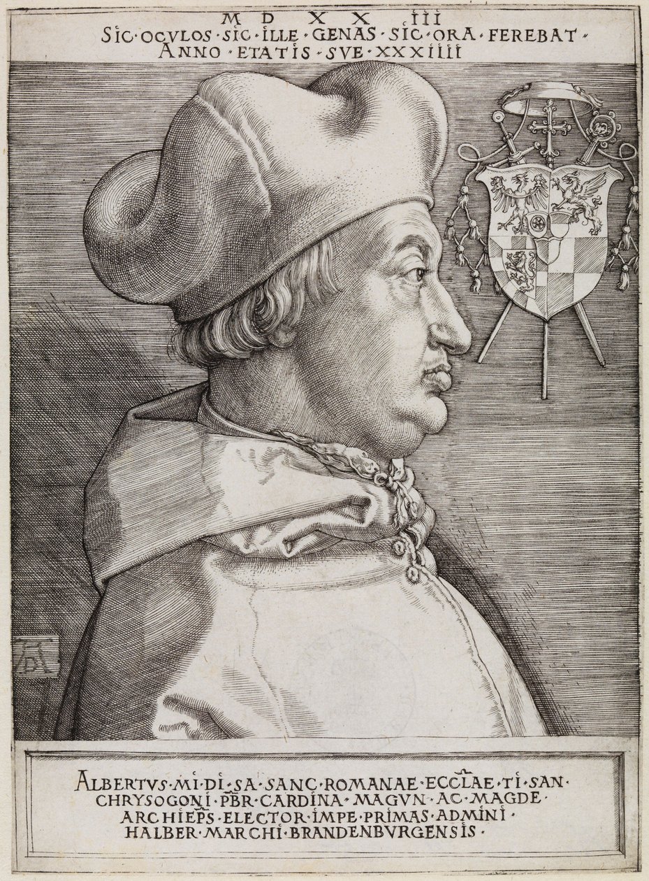 El cardenal Albrecht de Brandeburgo (el «Gran Cardenal») de Albrecht Dürer