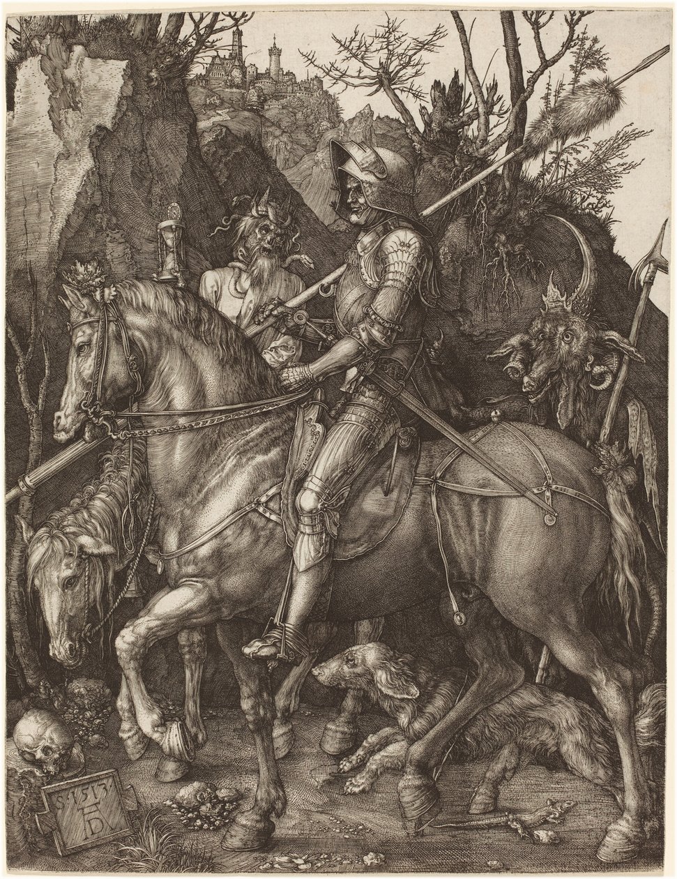 Caballero, Muerte y Diablo de Albrecht Dürer