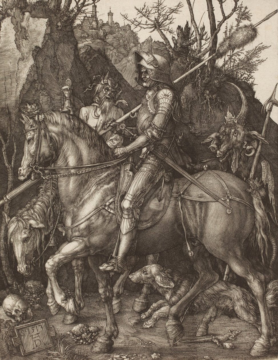 Caballero, Muerte y Diablo, 1513 de Albrecht Dürer