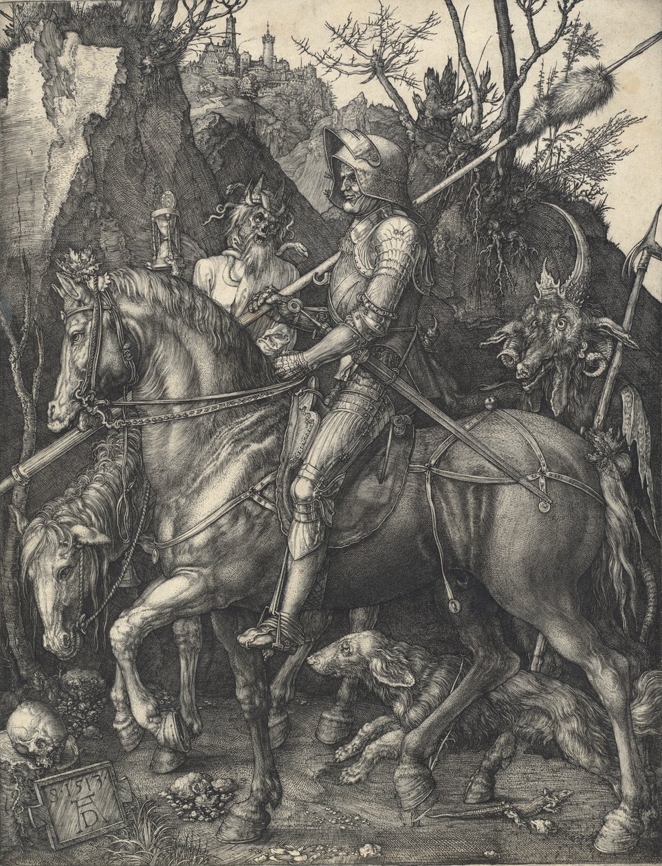 Caballero, Muerte y Diablo, 1513 de Albrecht Dürer