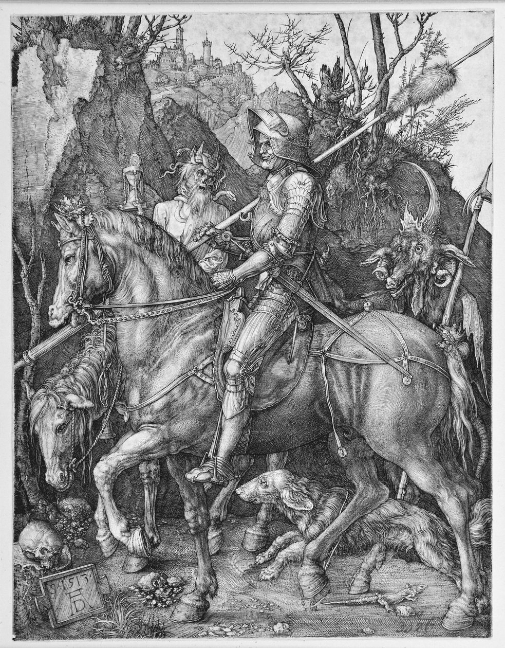 El caballero, la muerte y el diablo de Albrecht Dürer